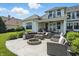 Spacious backyard patio with elegant seating and fire pit at 6882 Bladstone Rd, Noblesville, IN 46062