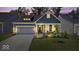 Charming single-Gathering home featuring a gray color scheme, well-manicured lawn, and attached garage at 7154 Covington St, Lebanon, IN 46052