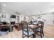 Open floor plan featuring a large living room, hard wood floors, and an eat in kitchen at 7154 Covington St, Lebanon, IN 46052