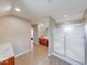 Spacious bathroom with a glass door shower at 7212 Maple Bluff Pl, Indianapolis, IN 46236
