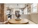 Modern kitchen with stainless steel appliances, open shelving, and a stylish countertop at 743 Sanders St, Indianapolis, IN 46203