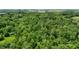 Overhead view showcases the vast expanse of dense foliage on a tree covered property at 7811 N County Road 500 E, Pittsboro, IN 46167