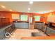Well-equipped kitchen featuring stainless steel appliances, tile flooring, and ample counter space at 8990 N 850 W, Fairland, IN 46126