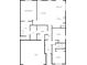 Detailed floor plan showcasing layout with bedrooms, living spaces, and garage at 10112 James Run Dr, Indianapolis, IN 46239