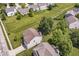 Aerial view of the neighborhood, highlighting the property's location and landscaped surroundings at 12343 Slate Dr, Fishers, IN 46037