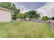 Well-kept backyard with a green lawn at 12515 Traverse Pl, Fishers, IN 46038