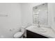 Stylish bathroom with a modern sink, toilet, and shower/tub combination at 1304 Vera Blvd, Danville, IN 46122