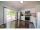 Modern kitchen with stainless steel appliances and sliding glass doors to the deck at 13910 Brightwater Dr, Fishers, IN 46038