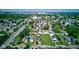 Aerial view of residential neighborhood with tree-lined streets and well-maintained homes, offering a serene living environment at 1622 Cornell Ave, Indianapolis, IN 46202