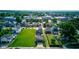A bird's eye view of homes and neighborhood highlighting its layout and green space at 1622 Cornell Ave, Indianapolis, IN 46202