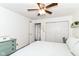Well-lit bedroom with a large closet and neutral color palette for versatile decor at 164 Wellington Pkwy, Noblesville, IN 46060