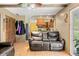 Comfortable living room with wood floors and a view of the kitchen at 3210 Flintwood Dr, Columbus, IN 47203