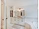 This bathroom has double sinks, granite countertops, and a soaking tub at 4075 Dartmoor Dr, Greenwood, IN 46143