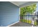 Charming balcony with view of the backyard at 422 Sanders St, Indianapolis, IN 46225