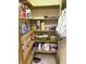 Organized pantry with shelving provides ample storage space for all your essentials at 5148 Constitution Ct, Columbus, IN 47203