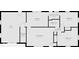 Floorplan depicting the layout of the house, including the living room, kitchen, bedrooms, and bathrooms at 5240 Southdale Dr, Indianapolis, IN 46217