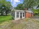 Back of brick house with sun room at 5240 Southdale Dr, Indianapolis, IN 46217