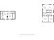 Two-floor layout showing bedrooms, walk-in closets, kitchen, and bathroom with dimensions at 529 E Merrill St, Indianapolis, IN 46203