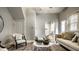 Cozy living room with decorative rug, modern furniture, and lots of natural light at 529 E Merrill St, Indianapolis, IN 46203