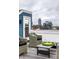 Rooftop deck with outdoor seating and skyline views at 529 E Merrill St, Indianapolis, IN 46203