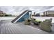 Rooftop deck with outdoor seating and views of the downtown skyline at 529 E Merrill St, Indianapolis, IN 46203