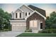 Charming two-story home featuring stone accents, neutral siding, and well-manicured landscaping at 7211 Stetson Dr, Whitestown, IN 46075