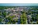 Aerial view of the town showcasing its layout and surrounding landscape at 729 Greenford N Trl, Carmel, IN 46032