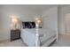 Bedroom features two nightstands, slider closet doors, and lamps at 729 Greenford N Trl, Carmel, IN 46032