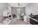 Bright home office space with large window and built in shelving at 8425 Codesa Way, Indianapolis, IN 46278