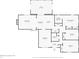 Detailed floor plan showcasing the layout of the home, including the placement of rooms and dimensions at 8635 Bishops Ln, Indianapolis, IN 46217
