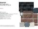 A detailed view of the home's exterior featuring brick, siding, roofing material, and garage door paint colors at 874 Rosebud Ln, Greenfield, IN 46140