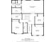 Detailed floor plan showcasing the layout of the second floor including bedrooms, bathrooms, and laundry room at 9605 Treyburn Green Way, Indianapolis, IN 46239