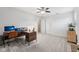 Modern home office with desk setup and ample space at 9840 N Anchor Bnd, McCordsville, IN 46055