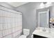 Clean, functional bathroom with a shower-tub combination, a single sink vanity, and modern fixtures at 10306 Mcclain Dr, Brownsburg, IN 46112