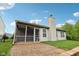 View of the home's screened in porch and paver patio at 12207 Blue Sky Dr, Fishers, IN 46037