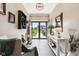 Elegant foyer with light wood floors, stylish console table, and open view to the home's exterior at 1295 Maclaren Ct, Franklin, IN 46131
