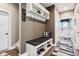 Hallway featuring a convenient bench with storage, perfect for organization and a welcoming entrance at 1295 Maclaren Ct, Franklin, IN 46131
