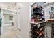Functional walk-in closet featuring custom shelving and access to the primary bedroom at 1295 Maclaren Ct, Franklin, IN 46131