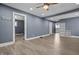 Spacious living room with modern flooring and neutral wall color at 1529 E Tabor St, Indianapolis, IN 46203