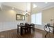 Dining room with hardwood floors, a large window, and a decorative chandelier at 16550 Gleneagles Ct, Noblesville, IN 46060