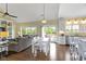 Dining area with a white table, chairs, and a seamless connection to outdoor spaces at 16550 Gleneagles Ct, Noblesville, IN 46060