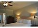 Relaxing main bedroom with soft lighting and a neutral color palette at 16550 Gleneagles Ct, Noblesville, IN 46060