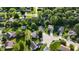 An aerial view of a suburban neighborhood with lush green lawns and mature trees, showcasing the community's serene environment at 1819 Quiet Haven Cir, Indianapolis, IN 46229