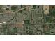 An aerial view showcases the desirable location of this community relative to major roads, businesses, and green spaces at 1819 Quiet Haven Cir, Indianapolis, IN 46229