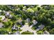 An aerial shot of the home and the layout of this attractive residential area at 1819 Quiet Haven Cir, Indianapolis, IN 46229