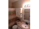 Bathroom featuring granite counters, updated light fixture and cabinet at 18851 Wimbley Way, Noblesville, IN 46060