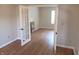 Office space with hardwood flooring, glass paneled doors, and neutral paint at 18851 Wimbley Way, Noblesville, IN 46060
