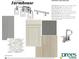Modern bathroom featuring Denver Duraform Harbor cabinetry and Mystic Gray quartz countertops at 1919 Delp Ct, Avon, IN 46123
