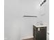 Bathroom features a vanity with modern fixtures, tile walls and flooring at 2925 E 8Th St, Anderson, IN 46012