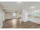 Updated kitchen featuring white appliances, wooden countertops, and open concept design at 2925 E 8Th St, Anderson, IN 46012